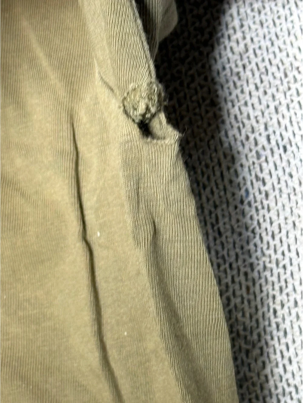 Hillside Select 2XL Olive Green Cotton T-Shirt with Distress